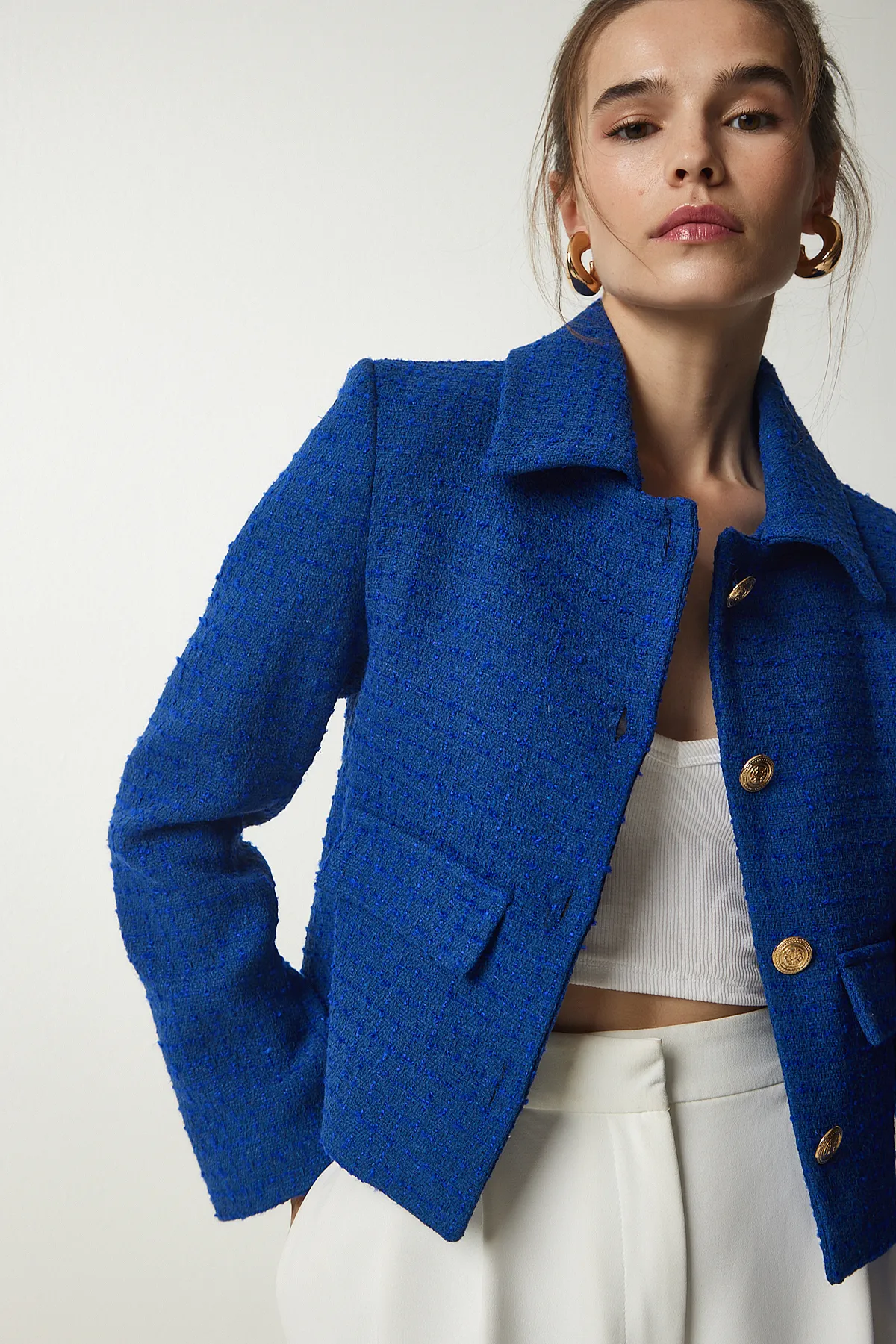 Happiness İstanbul  Jacke - Blau - Regular Fit