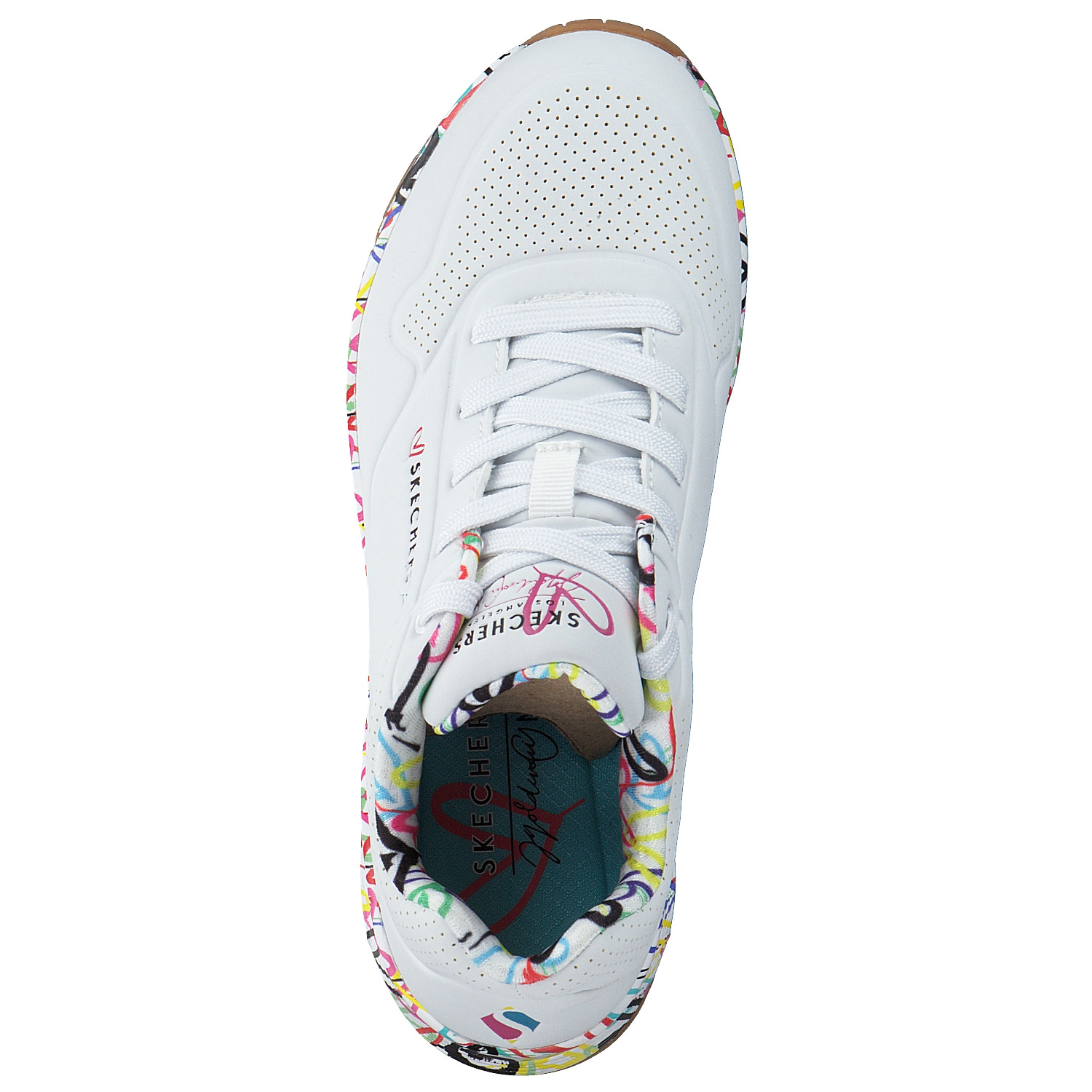 Skechers 155506, Sneakers Low, Damen, WHT Weiß