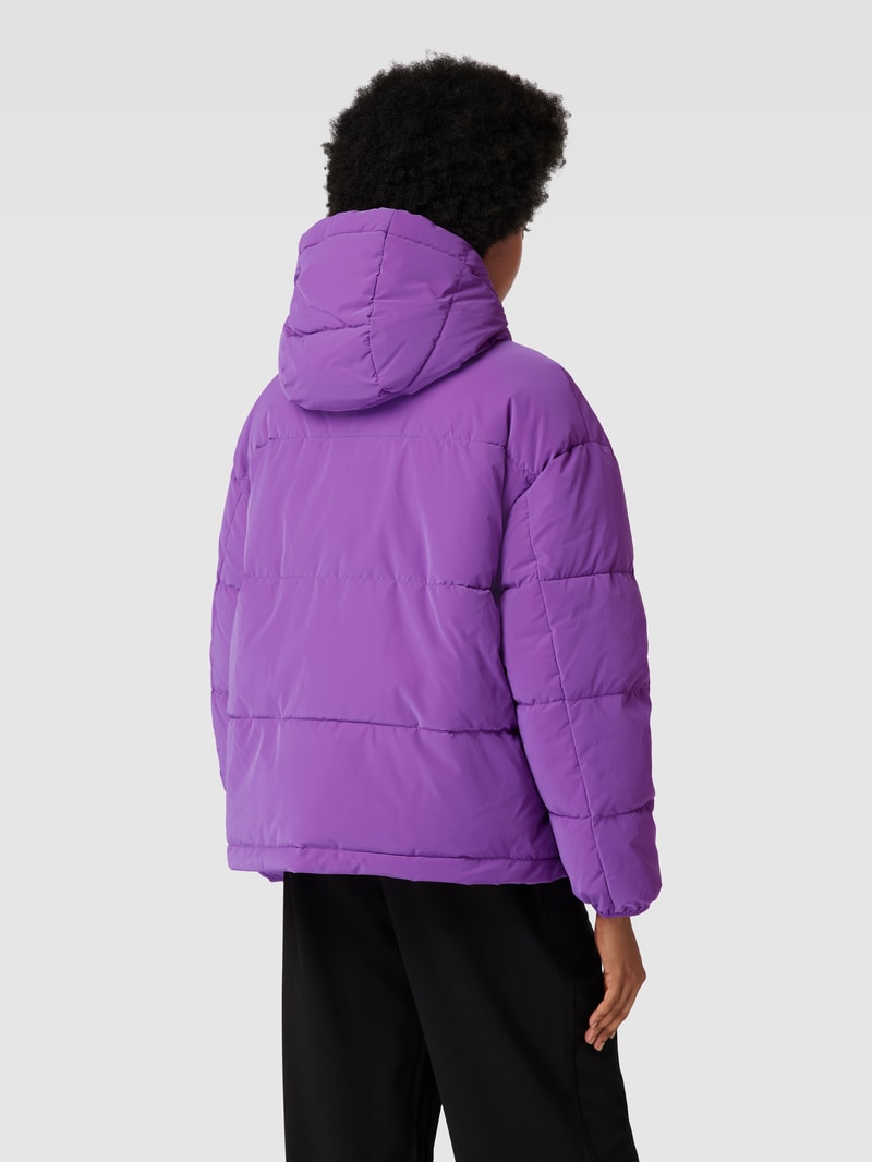 Steppjacke mit Kapuze in purple