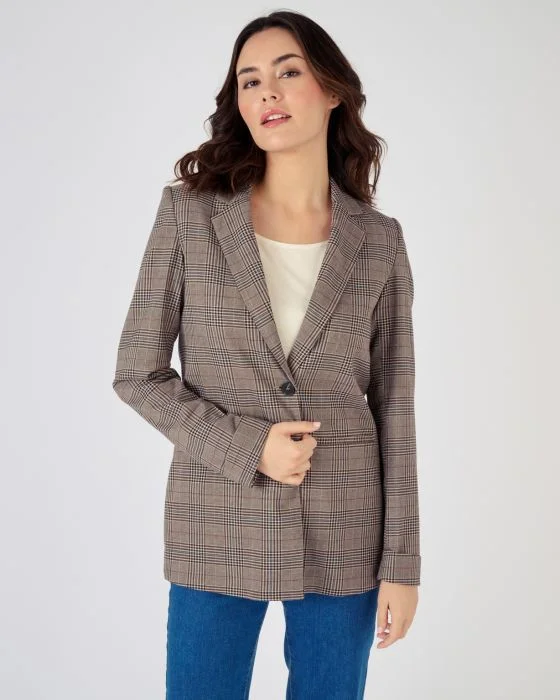 Veste de tailleur à carreaux