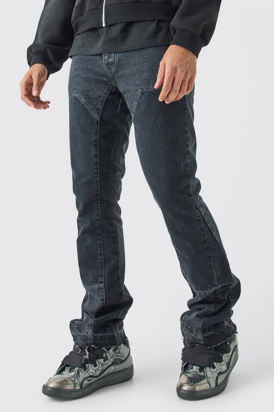 Slim-Fit Schlagjeans