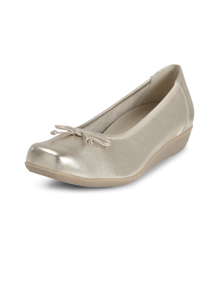 VITAFORM Hirschleder Ballerinas in gold günstig kaufen