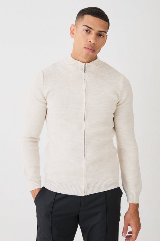 Muscle-Fit Jacke mit Reißverschluss
