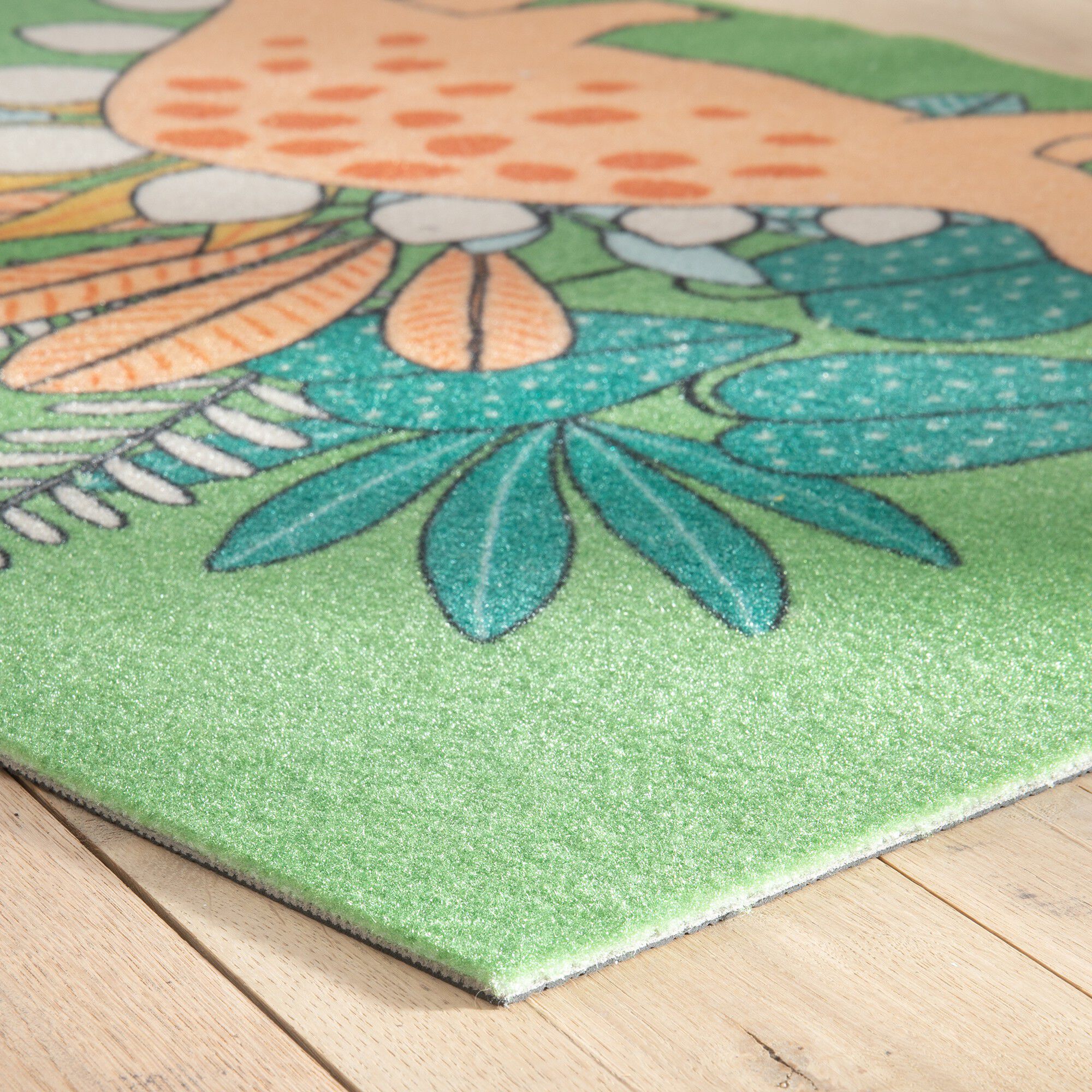 Tapis dinosaure antidérapant