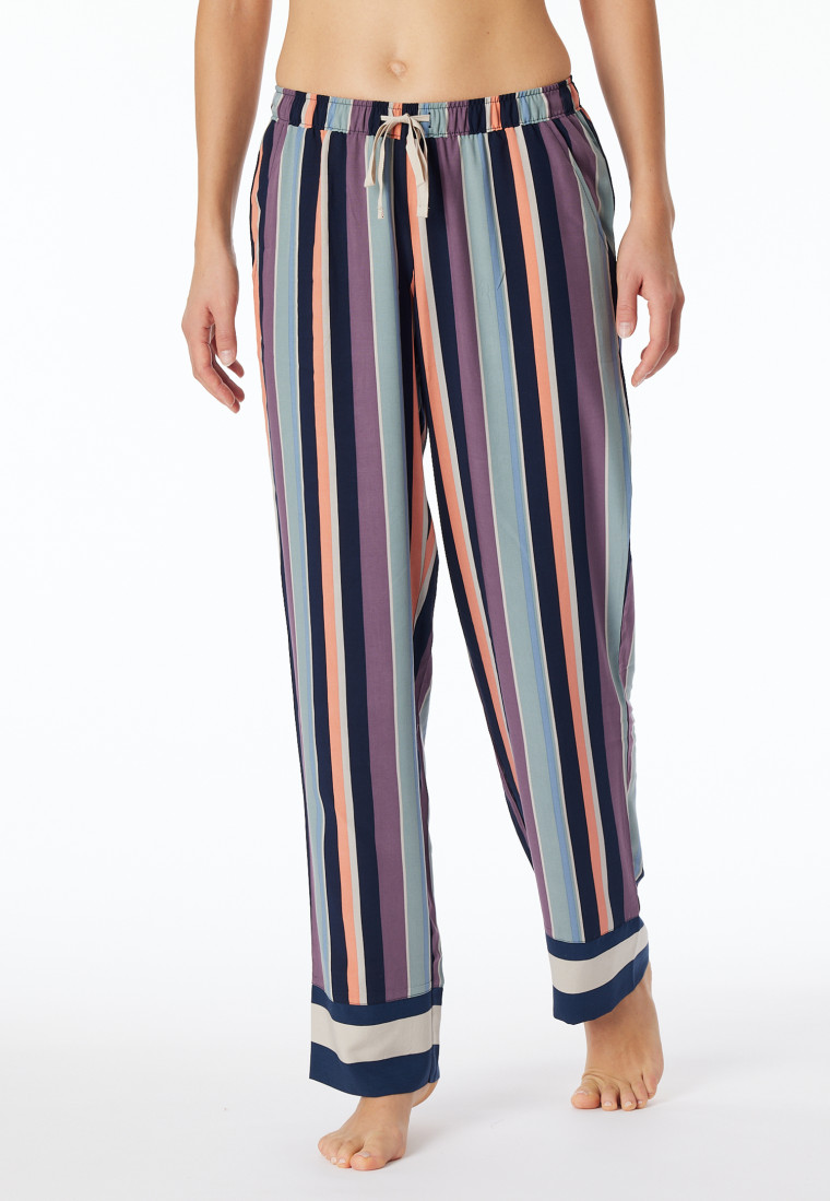 Hose lang Webware Streifen multicolor - Mix+Relax