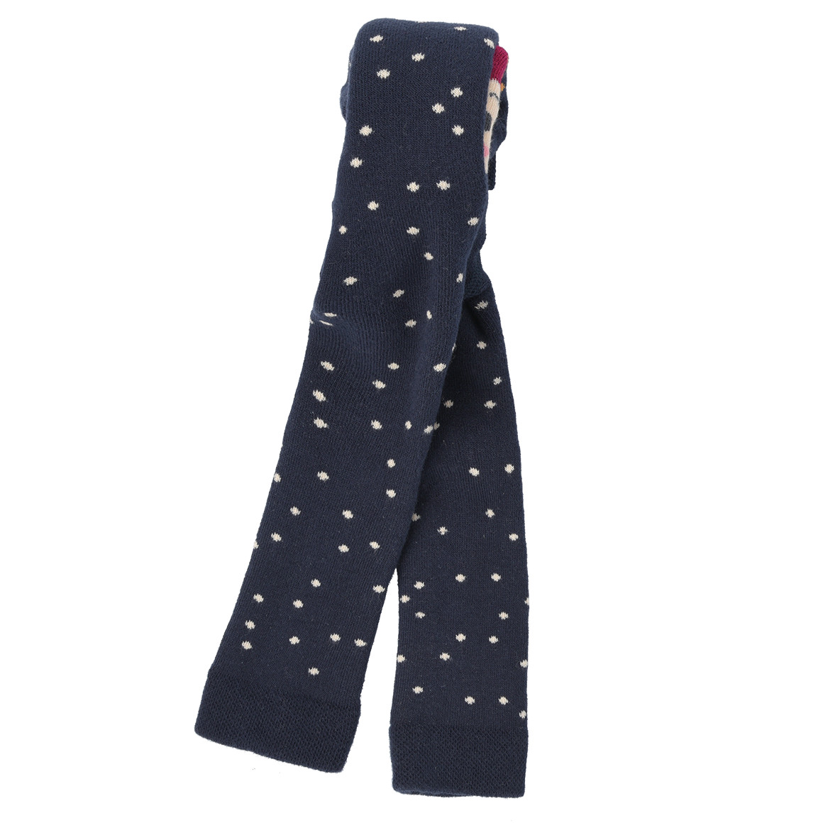 2 Baby Frottee-Leggings mit Punkten