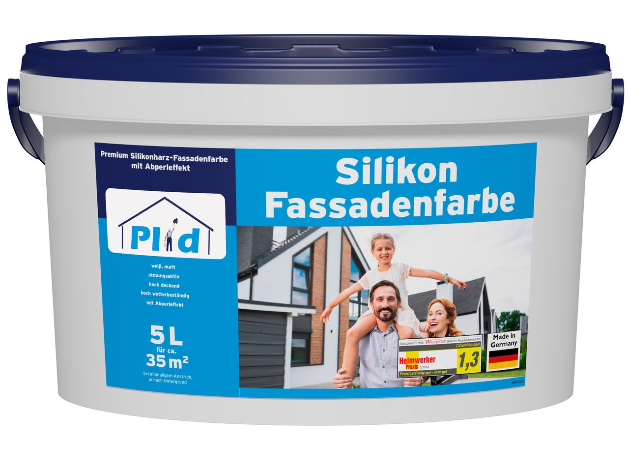 Prinzstark Premium Silikon Fassadenfarbe Aussenfarbe Fassadenweiß Weiß
