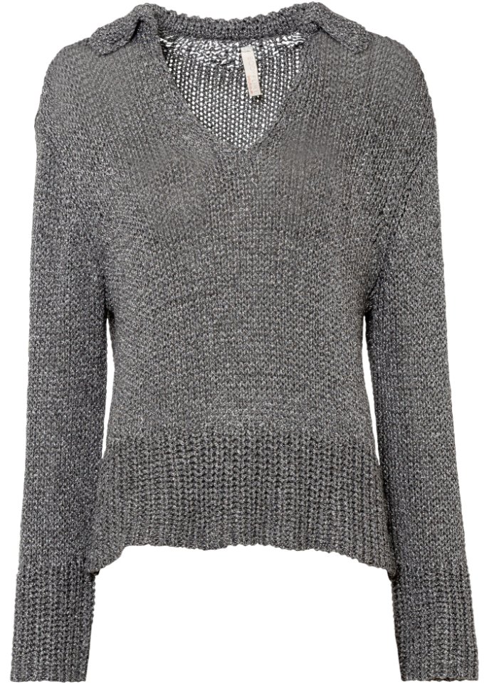 Strickpullover mit Kragen