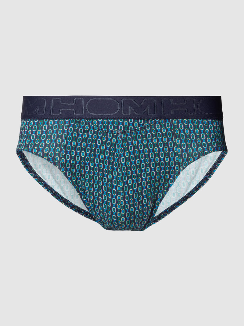 Slip mit Allover-Muster Modell 'ANDY' in blau