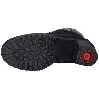 Relife Schnürstiefelette in schwarz