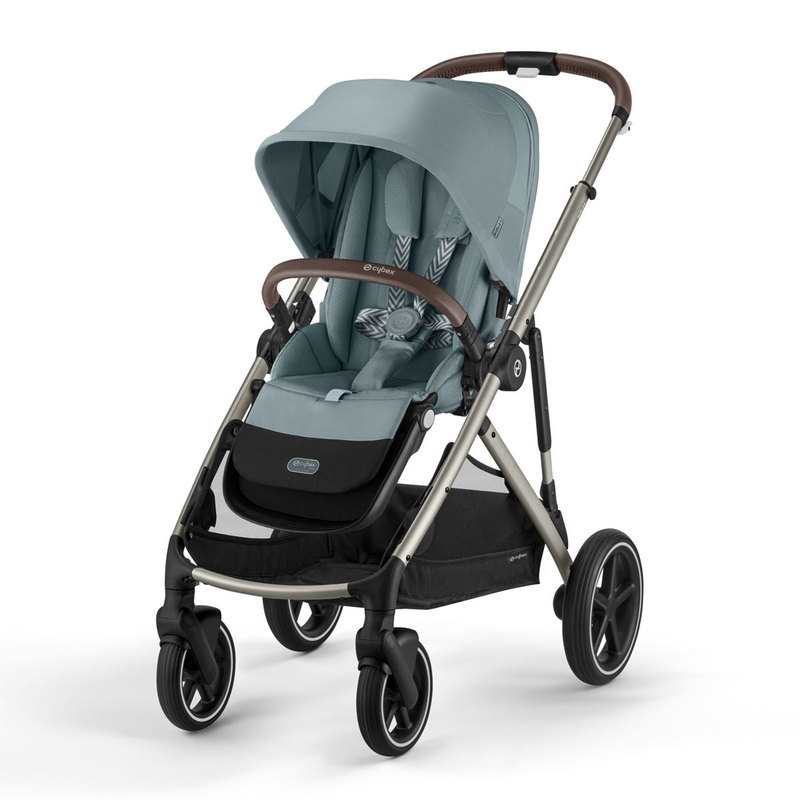 Poussette tout terrain Gazelle S sky blue chassis taupe Cybex