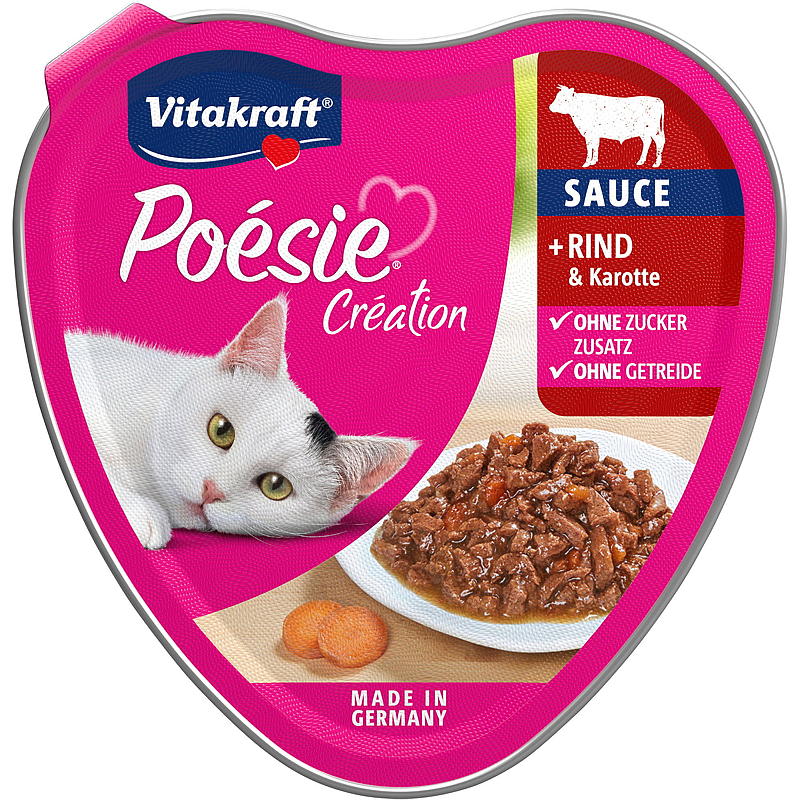 Vitakraft Kattemat Poésie 85 g okse & gulrot Vitakraft