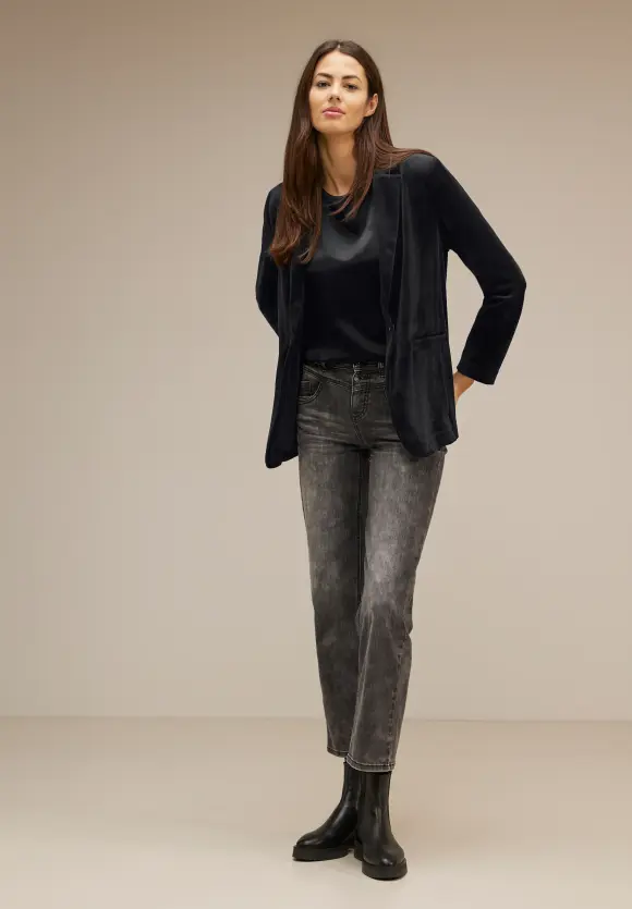 Street One Longblazer in Samt Optik