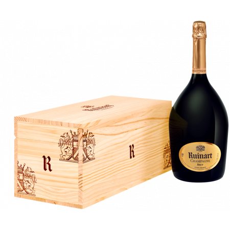 CHAMPAGNE RUINART - BRUT - JEROBOAM - CAISSE BOIS
