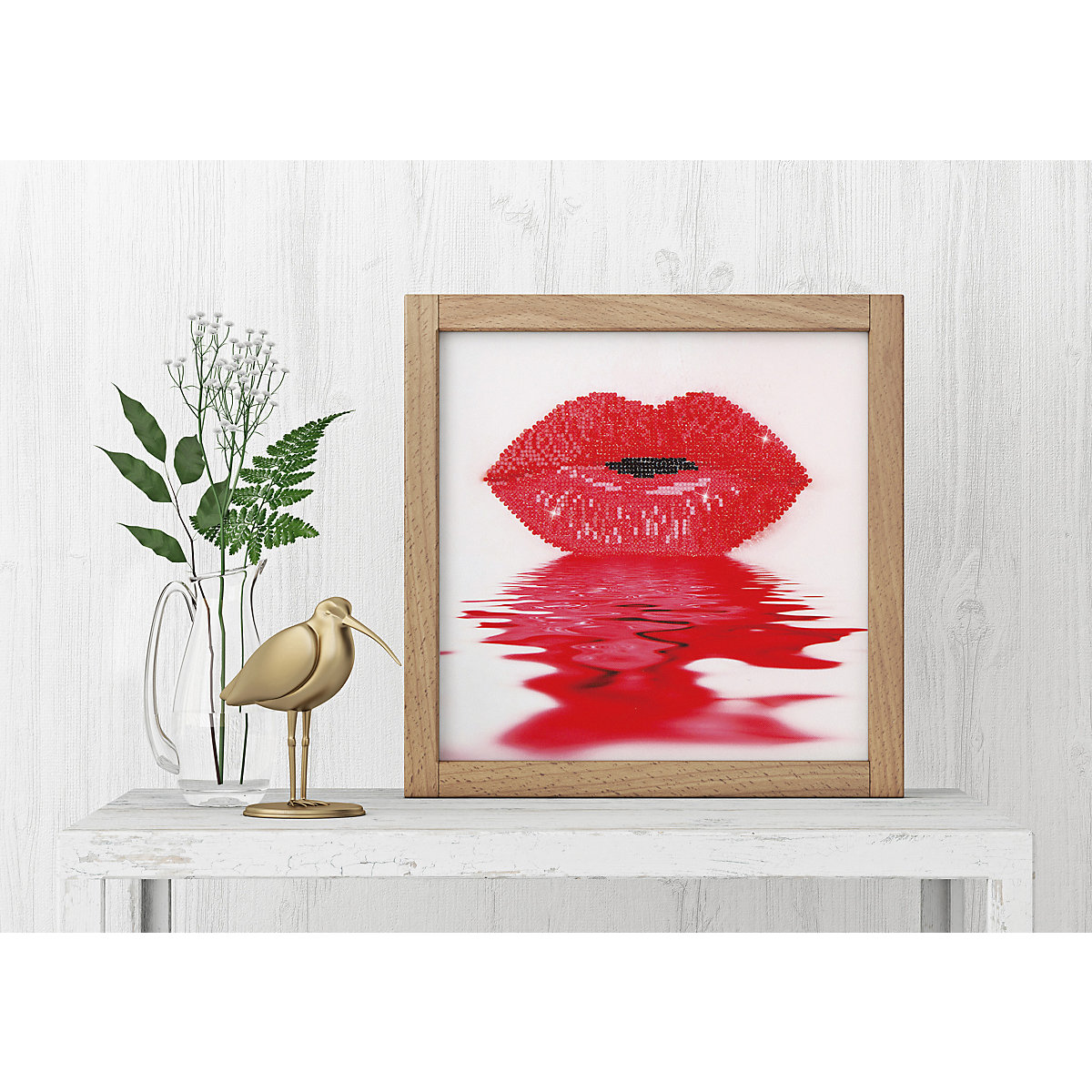 DIAMOND DOTZ® Original Diamond Painting "Hot Lips“ 30 x 30 cm ab 8 Jahren (DD5.003)