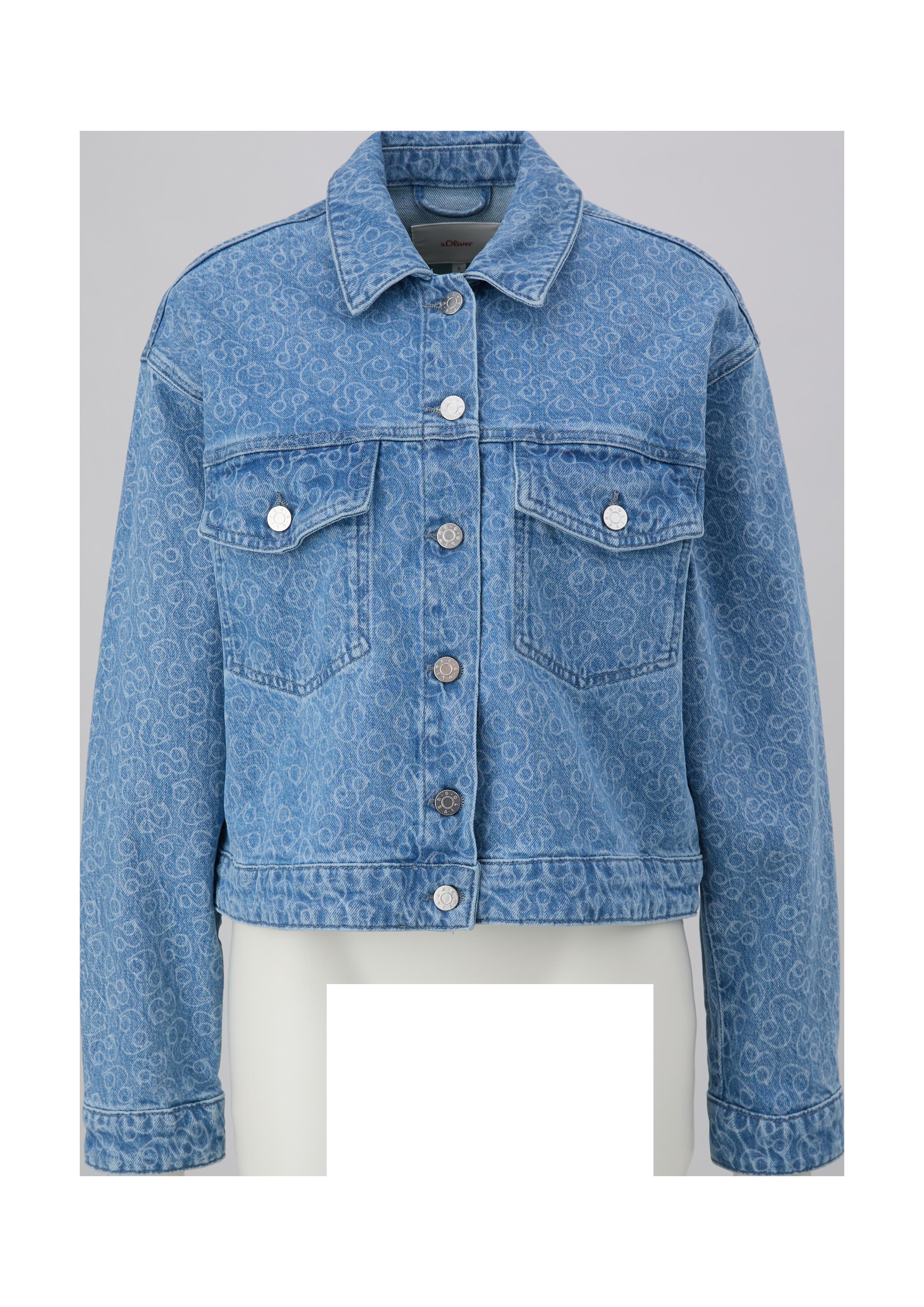 360° Denim / Jeansjacke mit Logo-Muster  2135823-53Z4