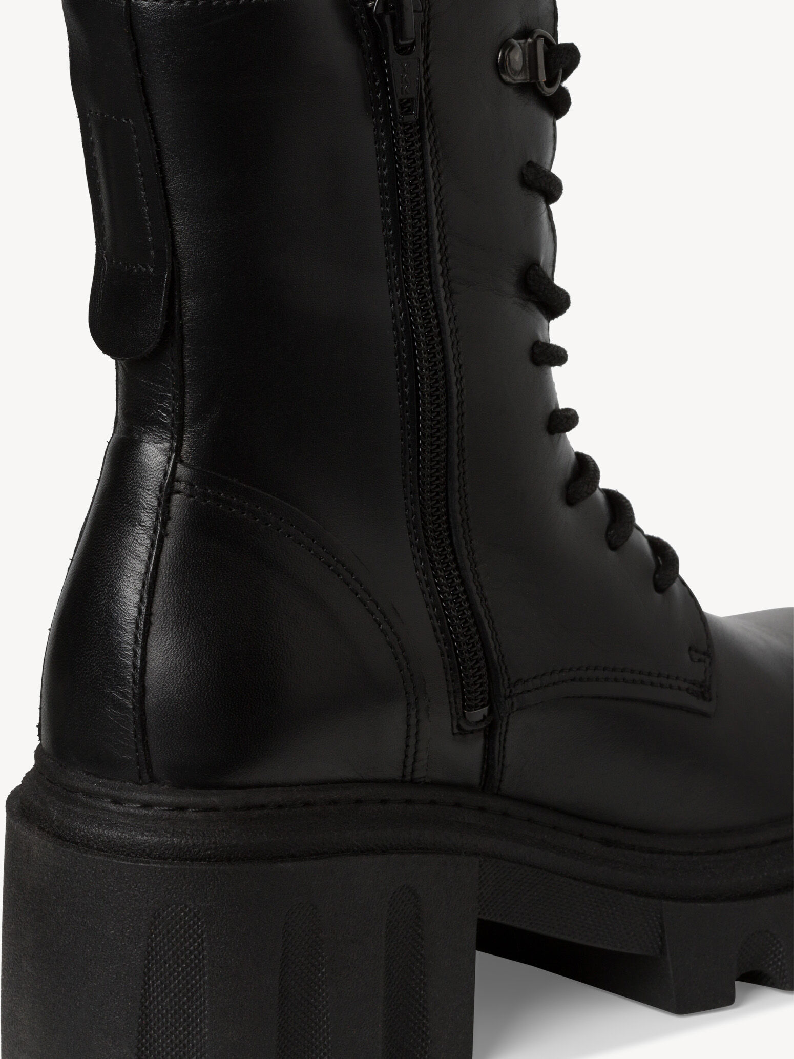 Bottine en cuir - noir