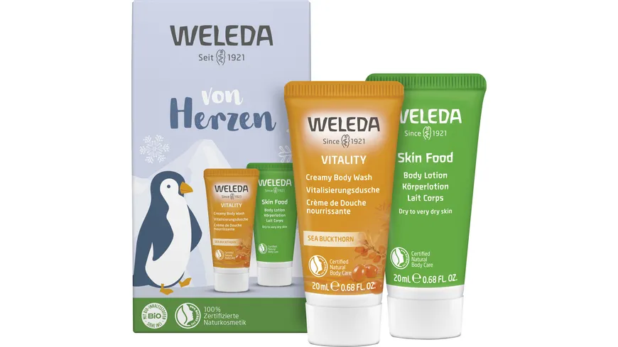 WELEDA Von Herzen Sanddorn & Skin Food Mini Geschenkpackung
