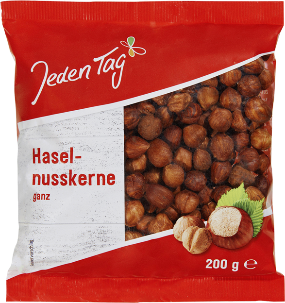 Jeden Tag Haselnusskerne ganz