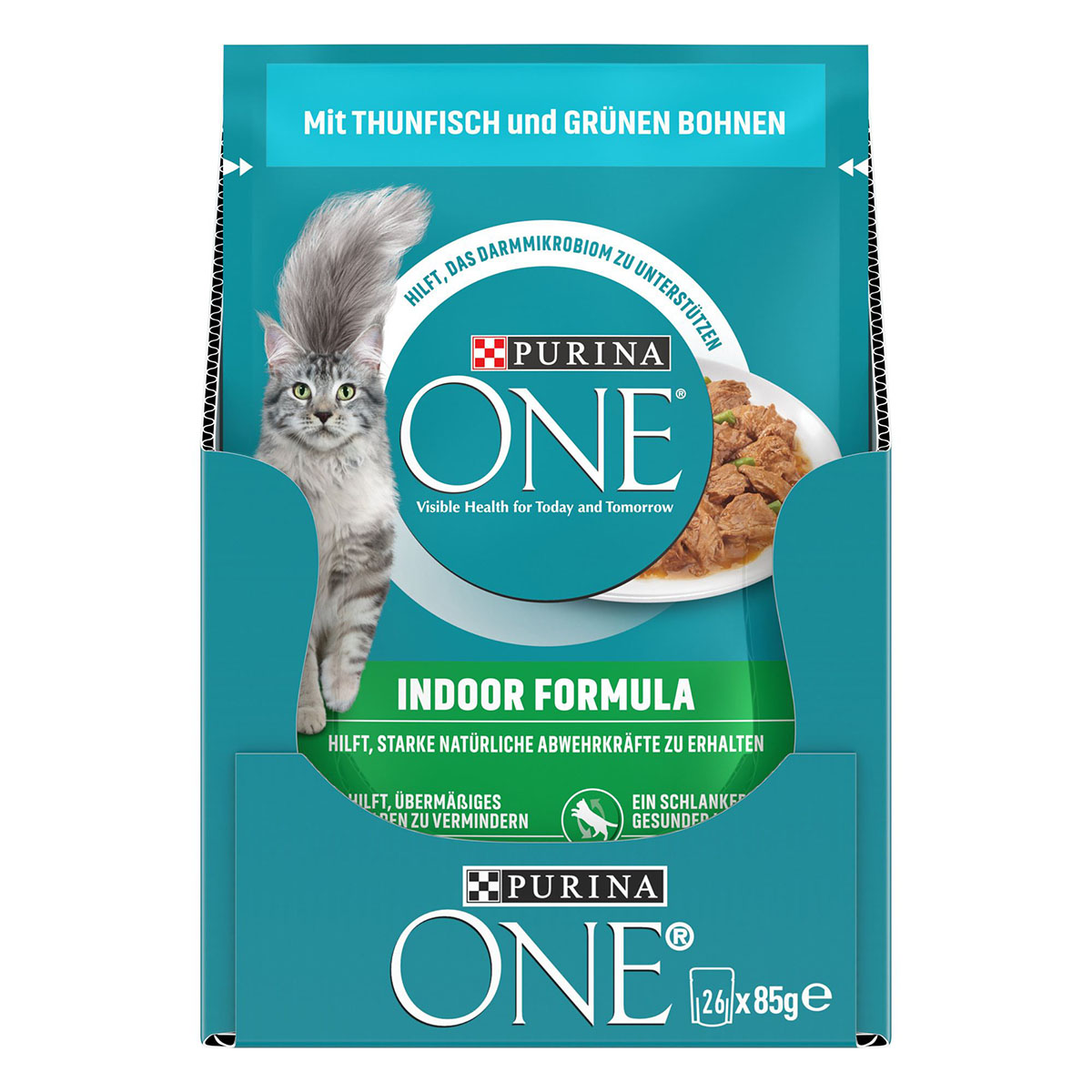 PURINA ONE INDOOR FORMULA in Sauce Thunfisch 26x85g