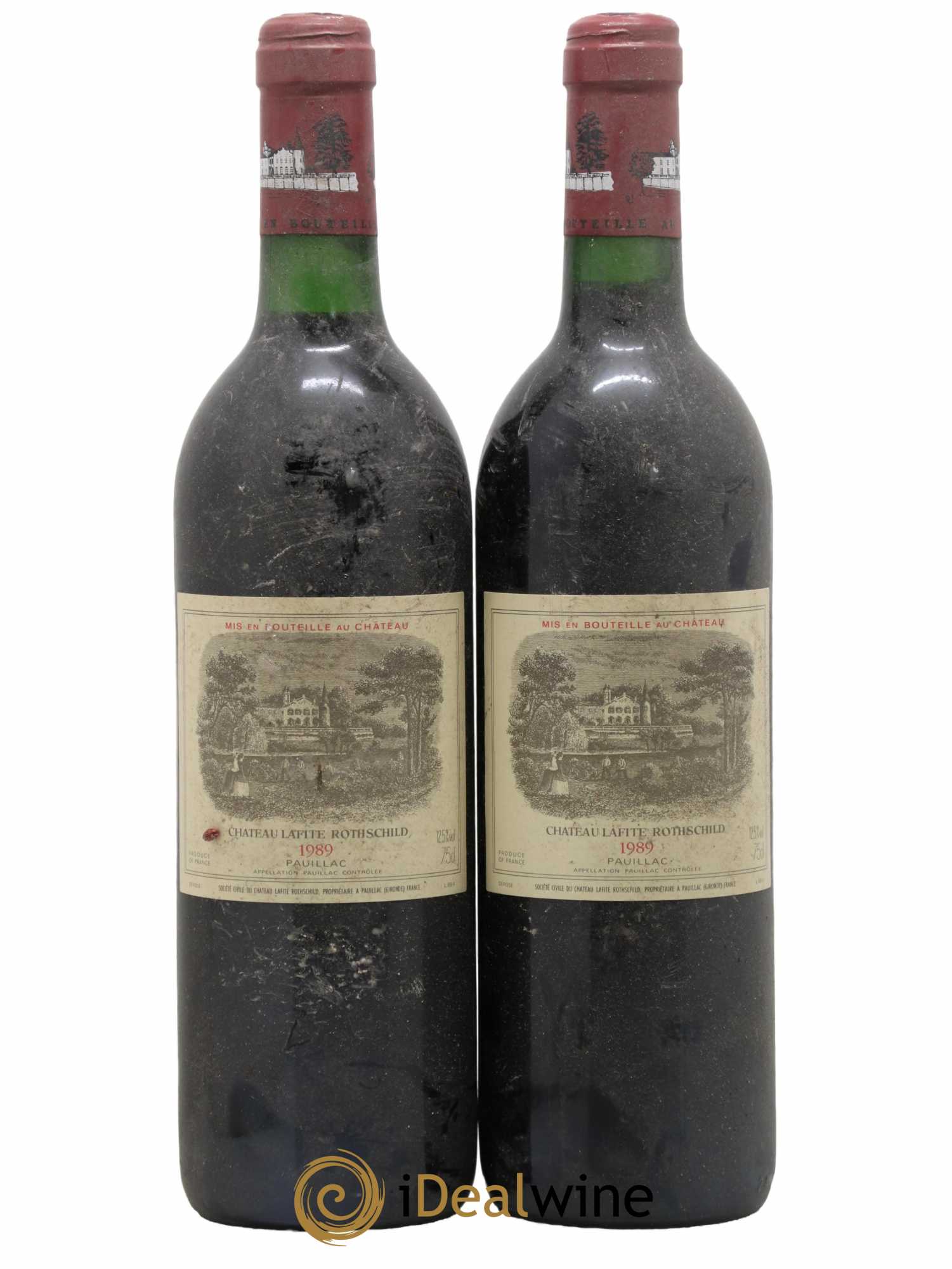 Château Lafite Rothschild 1er Grand Cru Classé  1989 - Lot de 2 Bouteilles