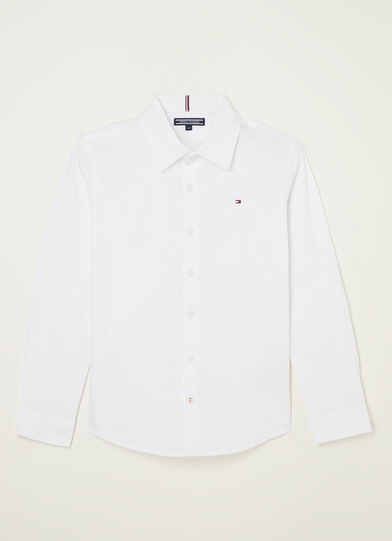 Tricou Tommy Hilfiger Stretch cu logo brodat