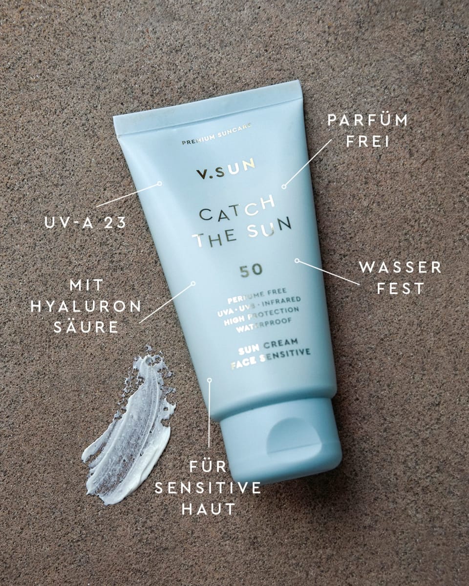 Sonnencreme Gesicht, 'catch the sun' sensitiv, LSF 50, 75 ml
