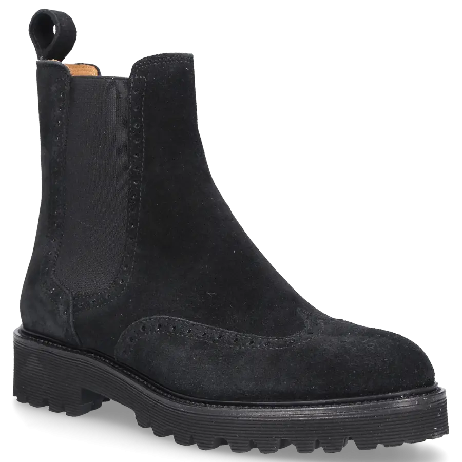 EN AVANT - Chelsea Boots D0600021-417 Veloursleder - schwarz