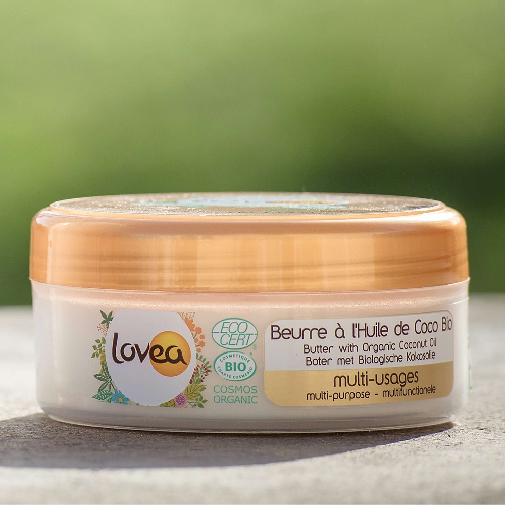 lovea Beurre à l'Huile de Coco Bio Multi-usages Certifié BIO Beurre de Coco