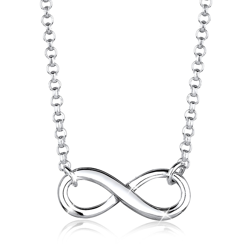 Elli Elli Collier Femmes Infinité Symbole Eternité en Argent Sterling 925 collier