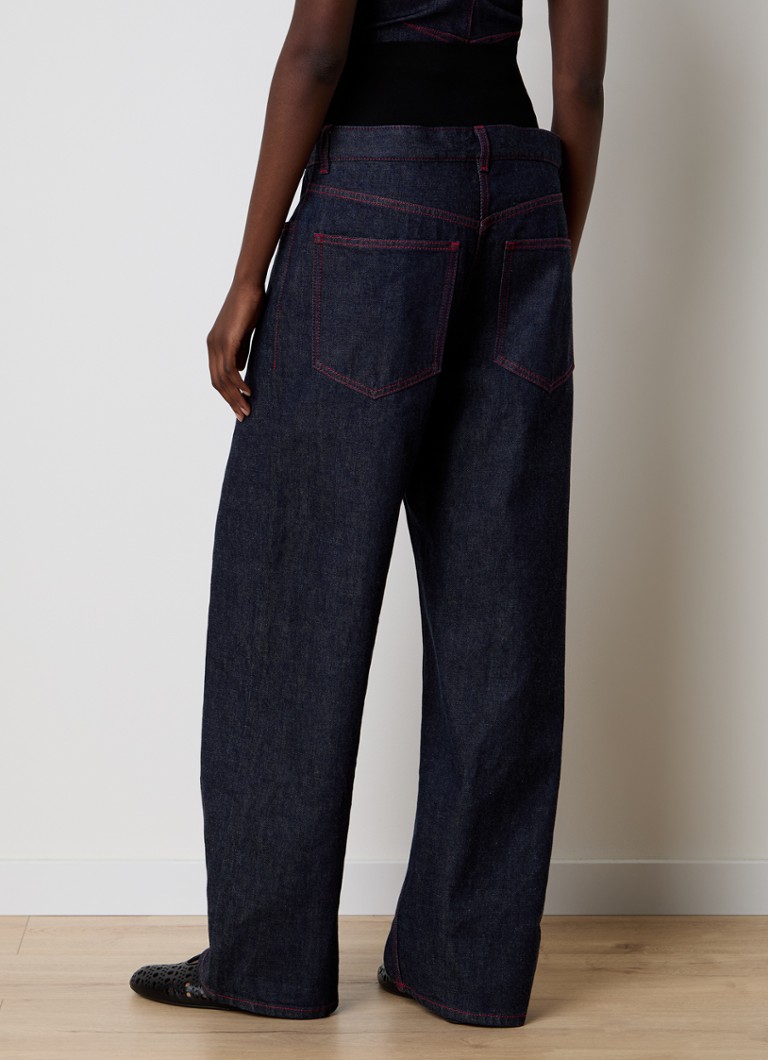Alaïa high-waist loose-fit jeans with side pockets