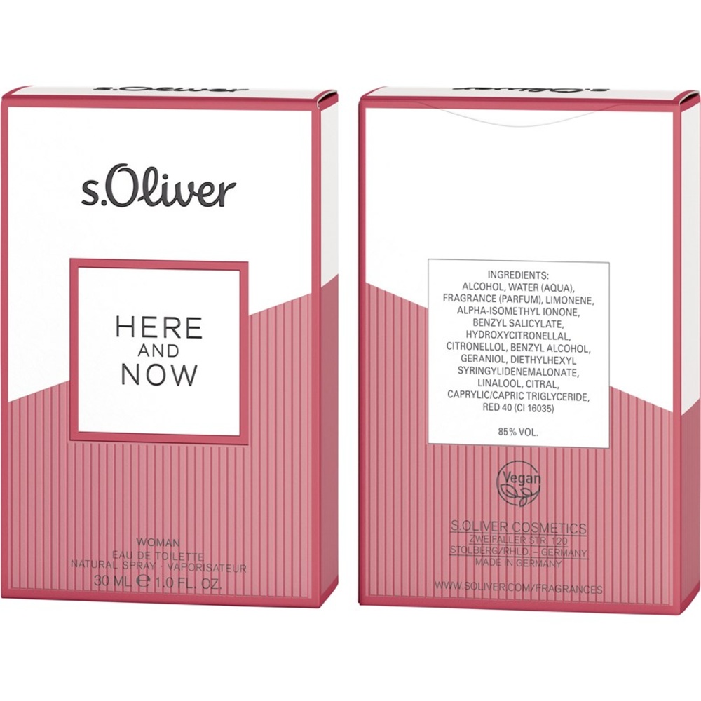 s.Oliver Here And Now Eau de Toilette Spray Parfum