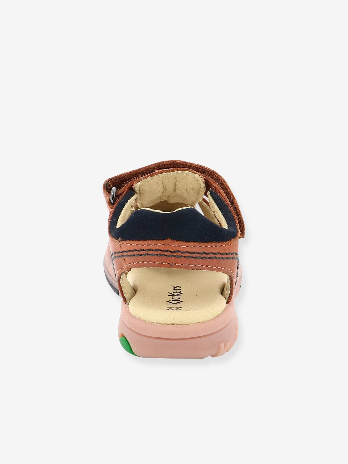 Kickers Jungen Ledersandalen PLATINIUM KICKERS - camelfarben