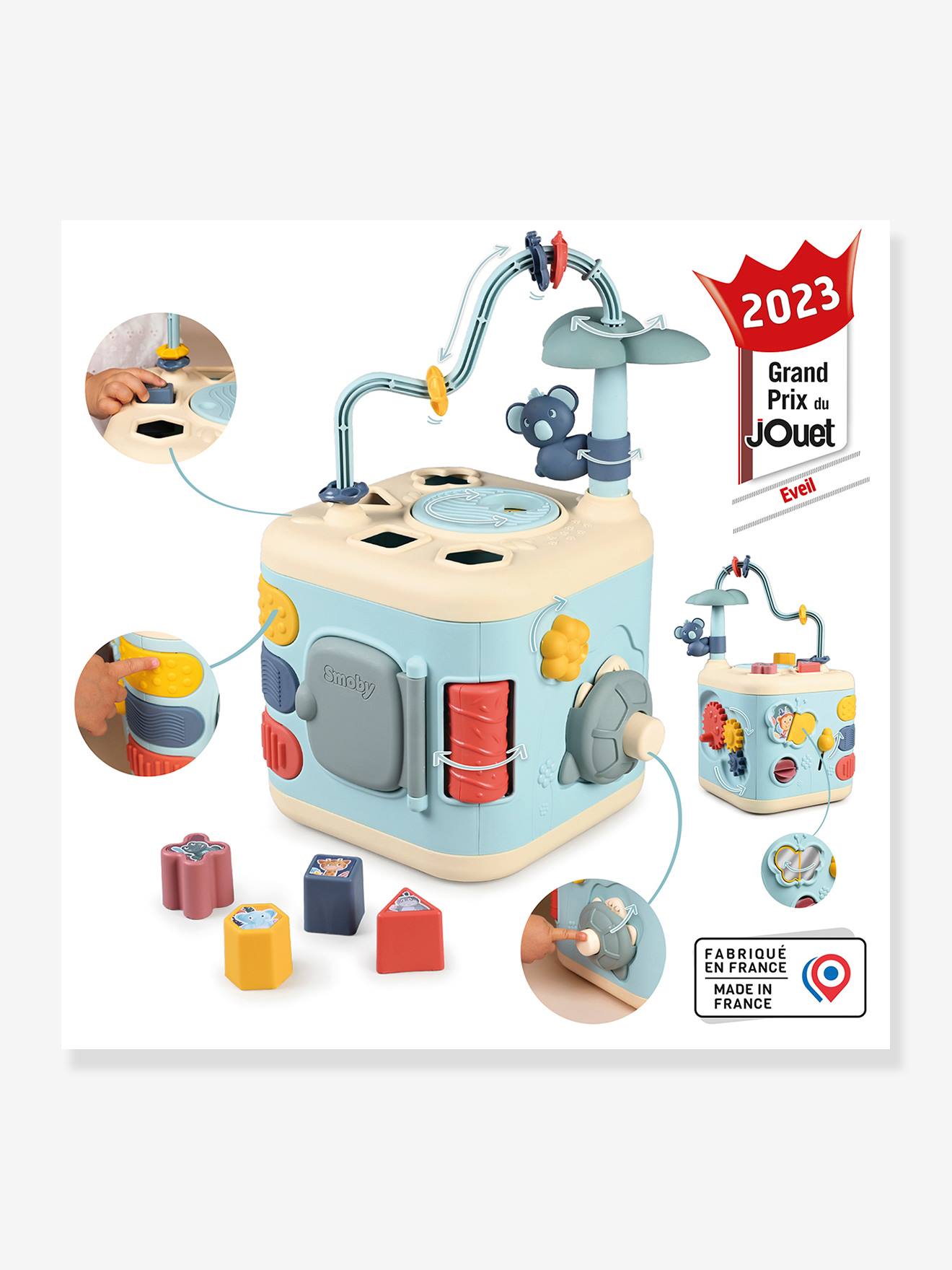 Smoby Baby Activity-Würfel Explor Cube Little Smoby SMOBY - mehrfarbig