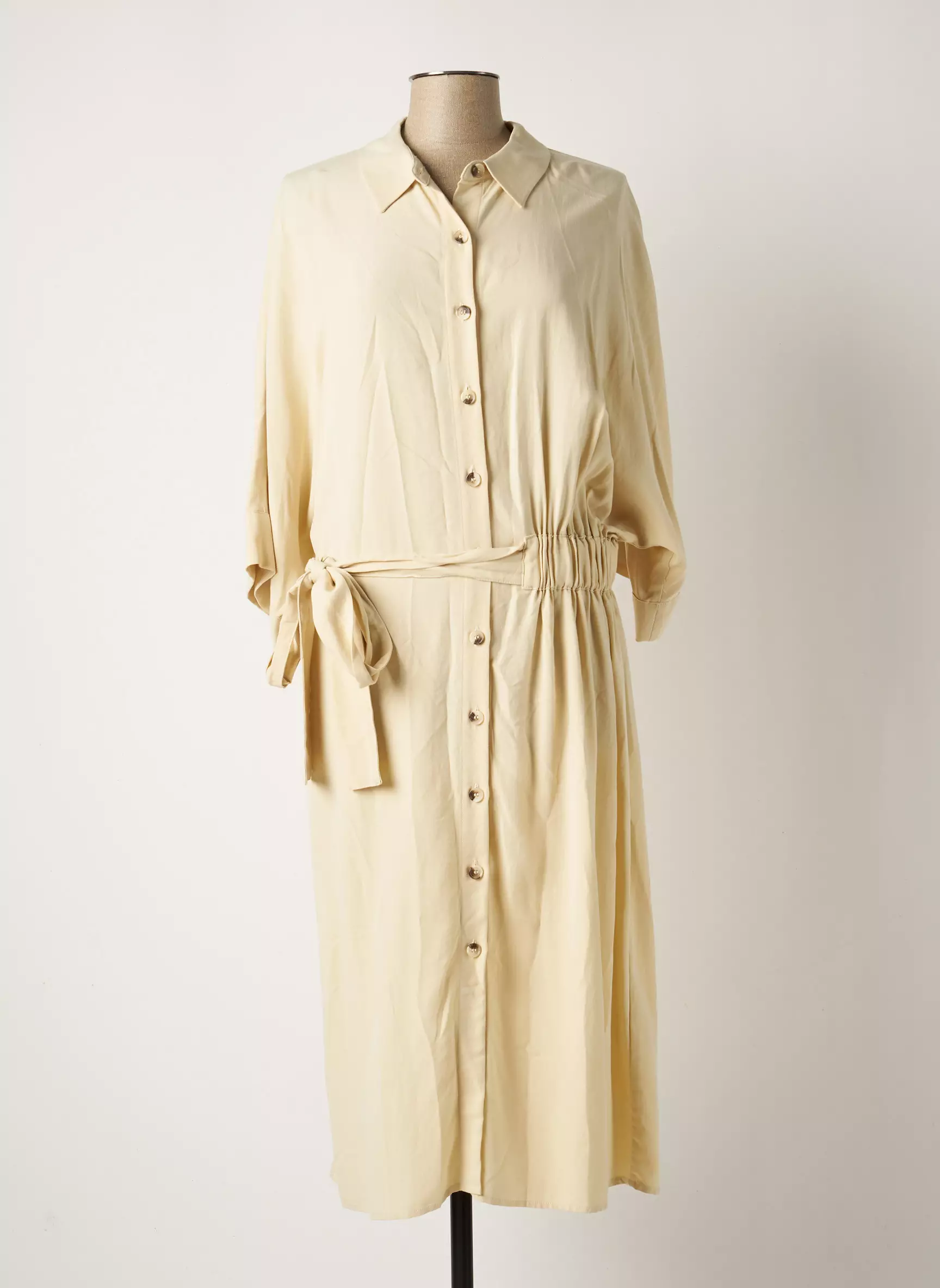 Fracomina Robes Mi Longues Femme couleur beige