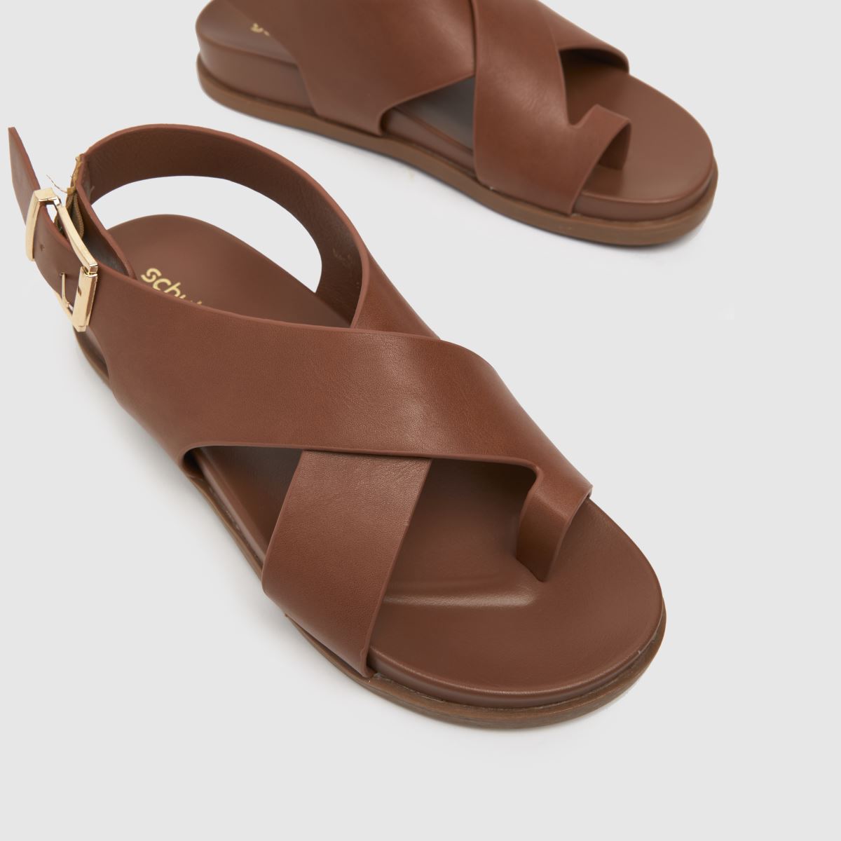 Schuh – Thalia – Bruna sandaler med tåögla och fotbädd