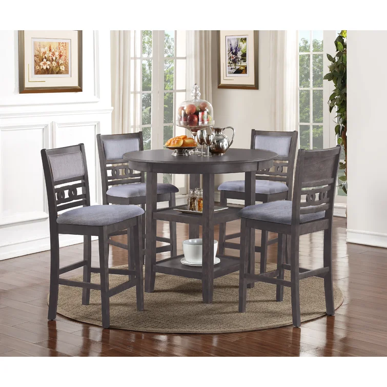 Round Solid Wood Dining Set