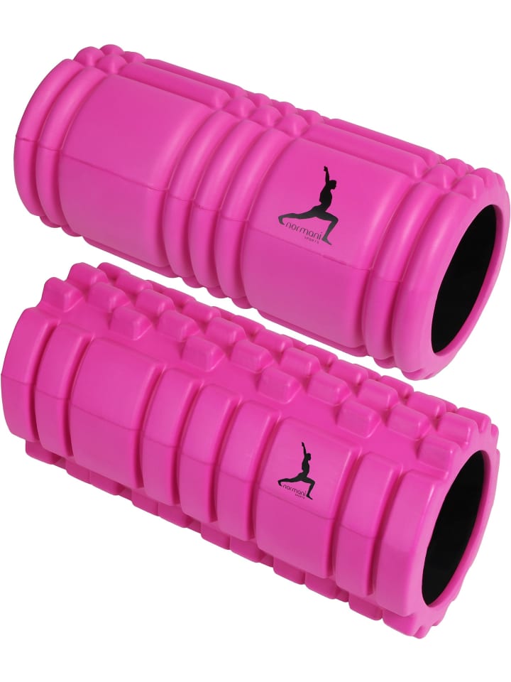 Normani Outdoor Sports 2 x Faszienrolle - Sportrolle Massageroller in Pink günstig kaufen onesize