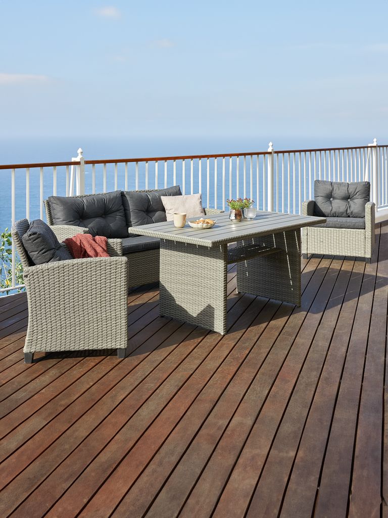 VISBY VISBY 4-seater lounge set, gray