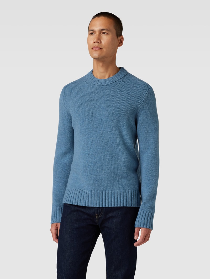 Strickpullover aus Kaschmir-Mix Modell 'Ecosio' in hellblau