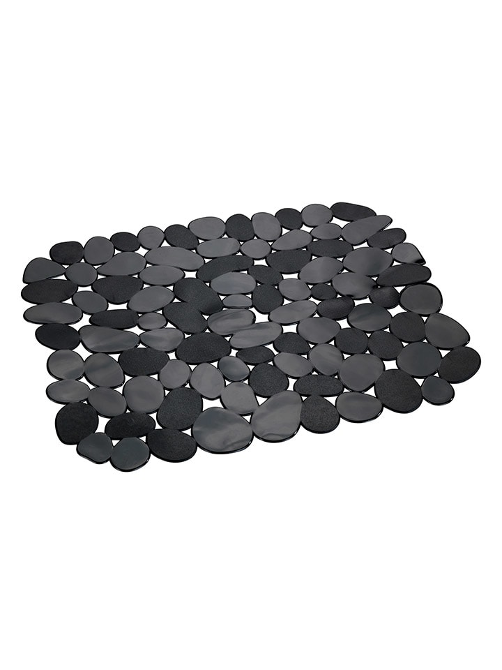 Wenko 2er-Set: Waschbeckenmatten in Grau/ Schwarz - (L)31 x (B)26 cm günstig kaufen onesize