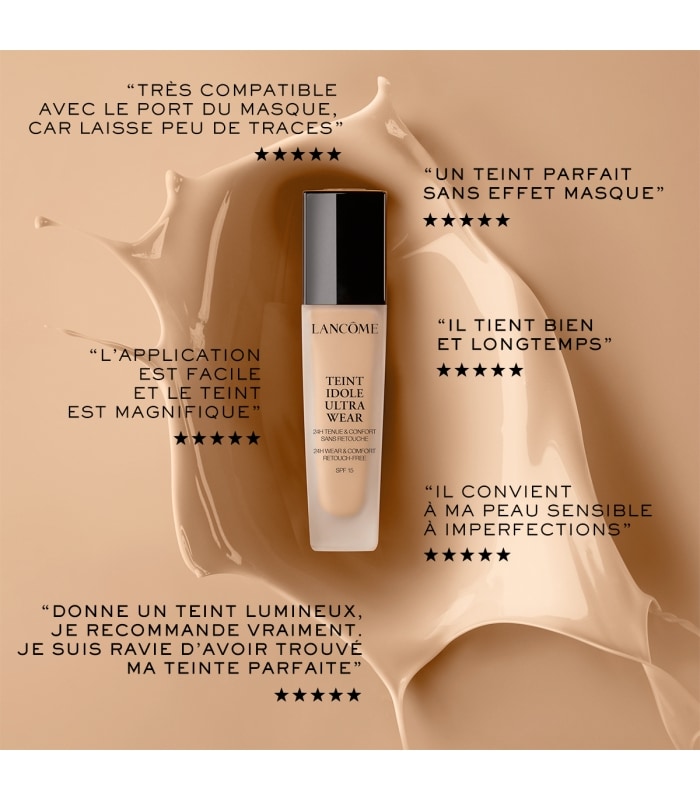 Lancôme-TEINT IDOLE ULTRA WEAR ALL OVER CONCEALER-Correcteur et Fond de teint 2 en 1 - Tenue & Hydratation 24h