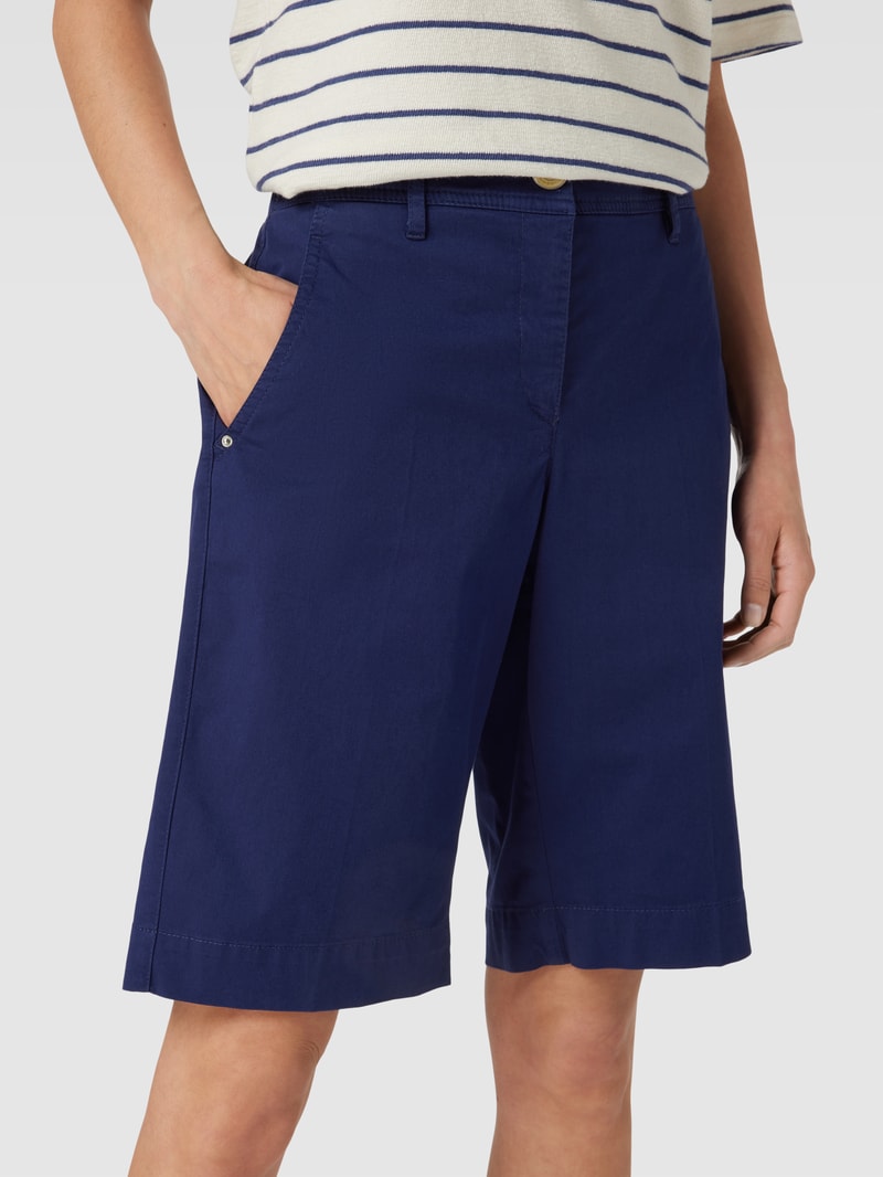 Bermudas mit Bügelfalten Modell 'VERA' in marineblau