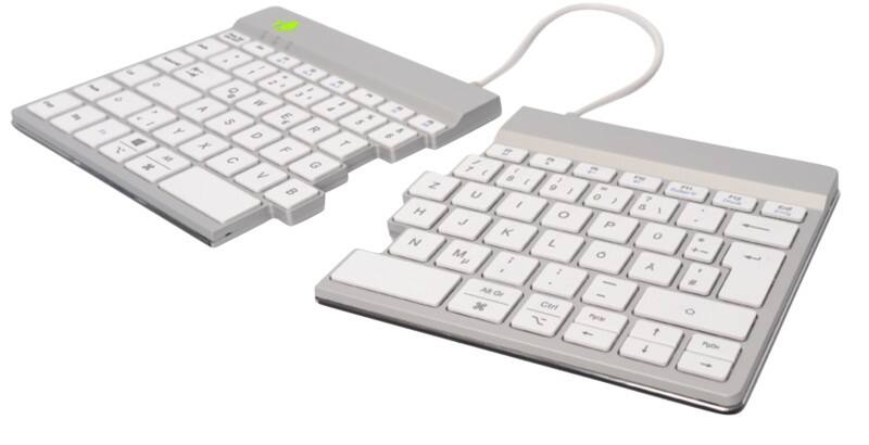 R-Go Tools Tastatur Verkabelt & Kabellos QWERTZ (DE) Bluetooth Weiß RGOSBDEWLWH