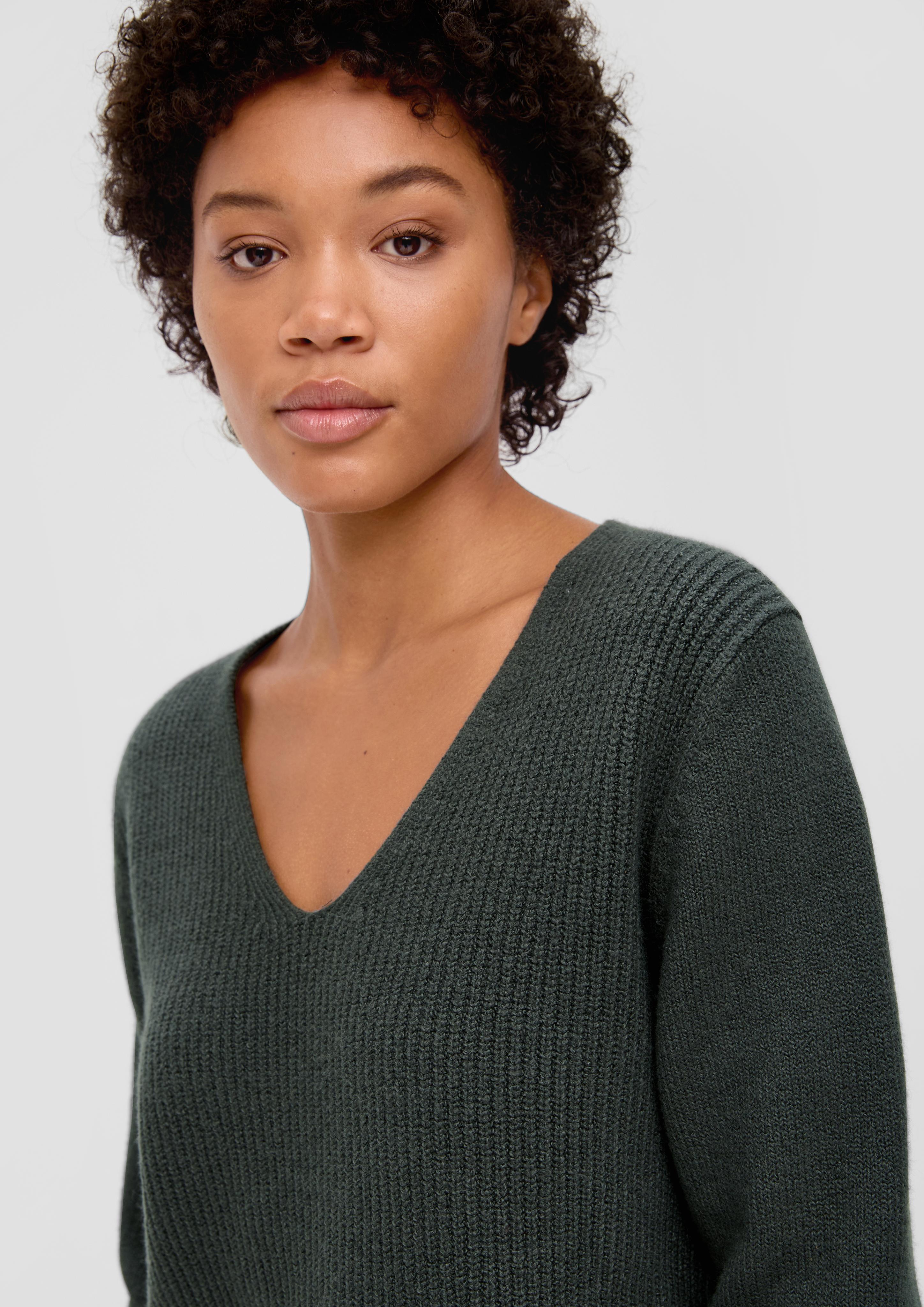 Strickpullover mit V-Ausschnitt  2134490-7909