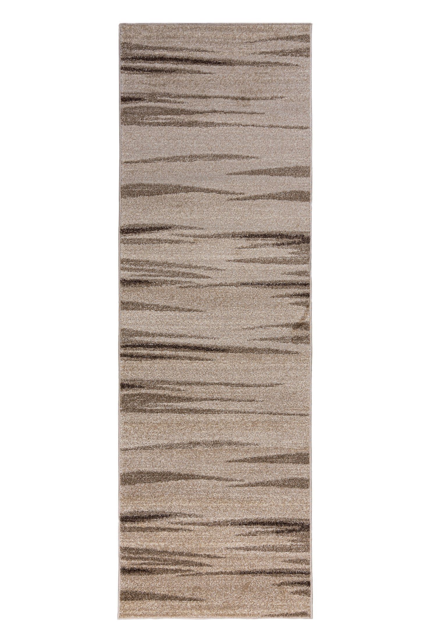 Läufer Läufer Flurläufer Modern für Vorzimmer, Küche - Beige Creme, Mazovia, 70 x 100 cm, Kurzflor, Meterware, Höhe 10 mm, Kurzflor - niedrige Florhöhe