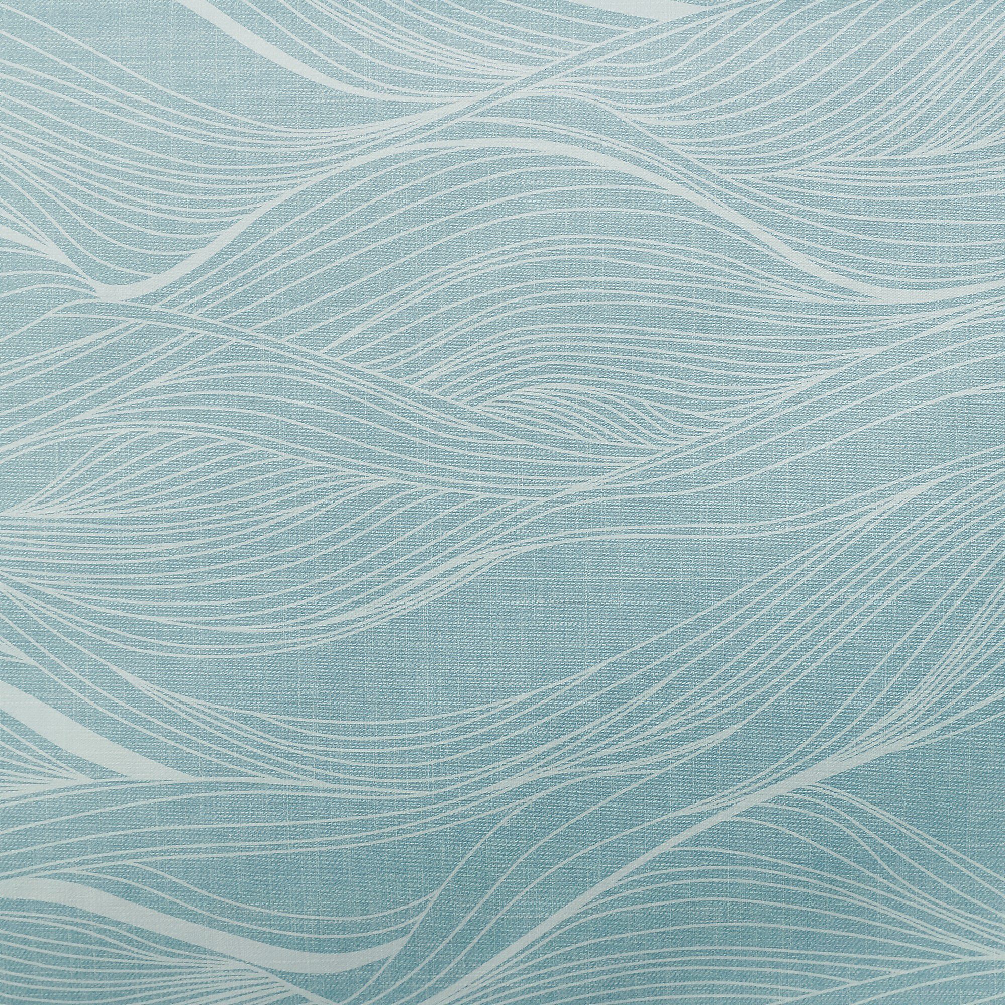 Nappe toile cirée imprimée vagues