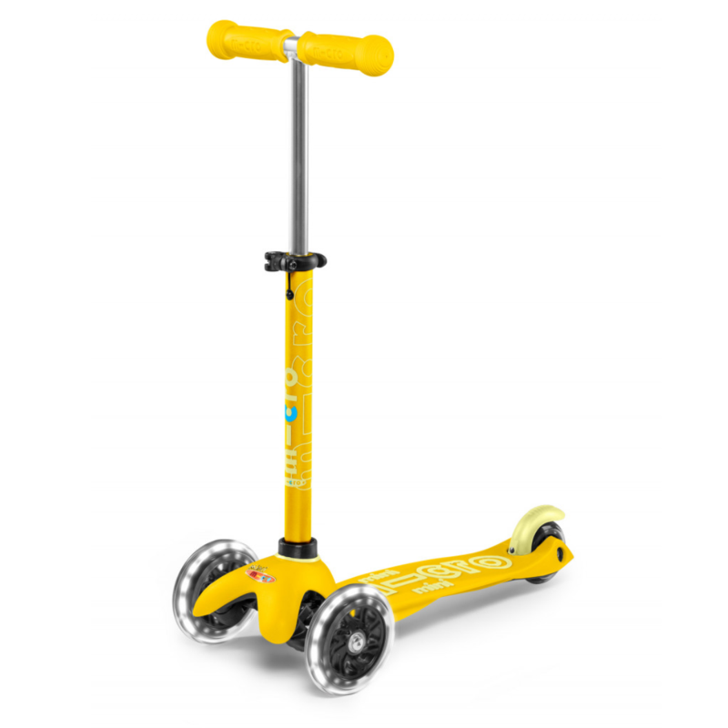 Trottinette 3 Roues LED - Mini Micro Deluxe Jaune