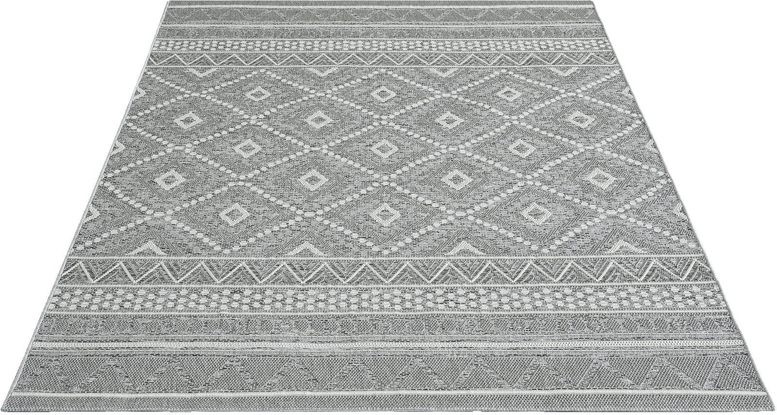Outdoorteppich Calgary - robuster Outdoor Teppich, auch für Küche oder Esszimmer, the carpet, Rechteck, Außenbereich, Boho-Style, Vintage-Optik