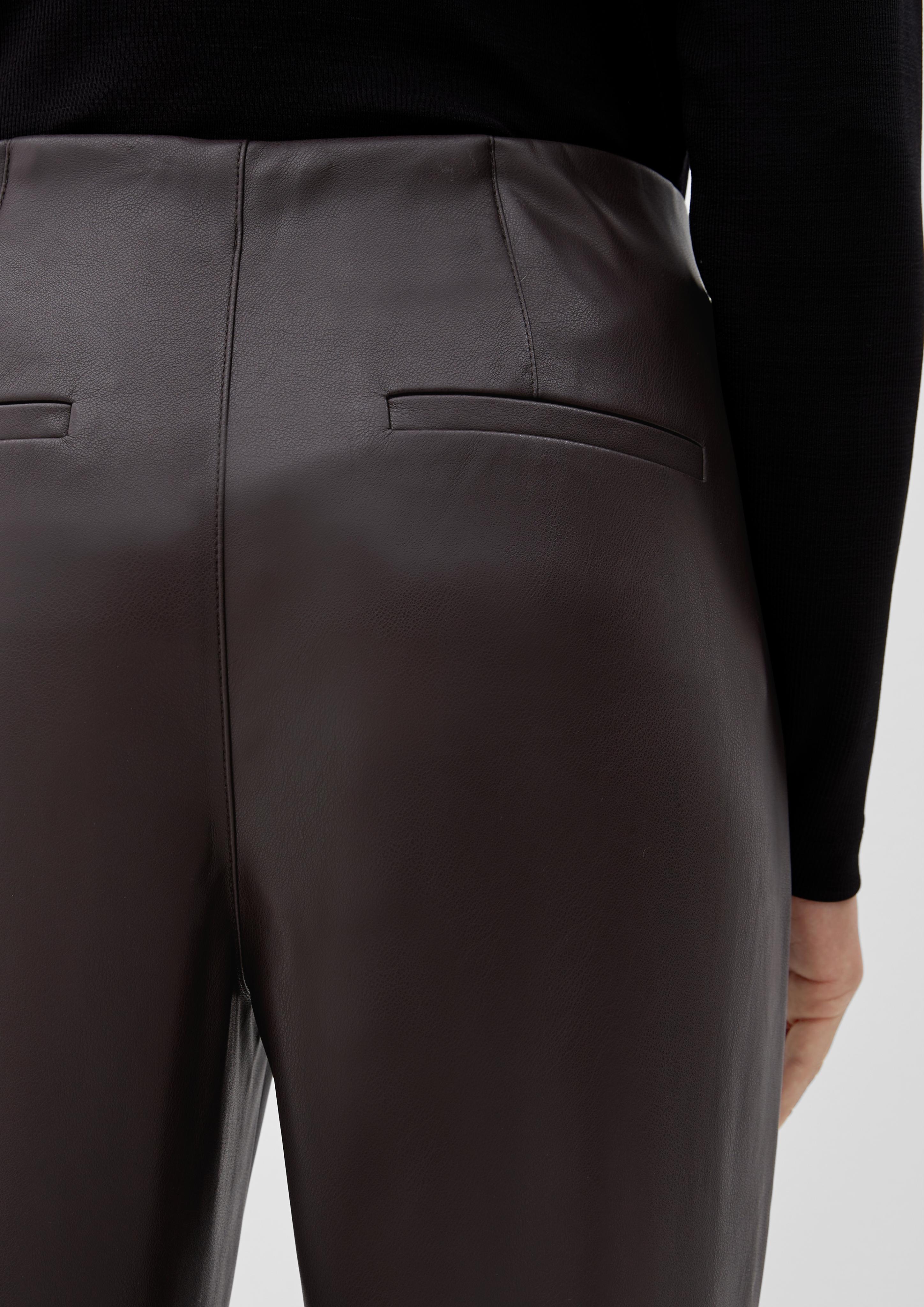 Regular: Hose im Lederlook  2118887-8856